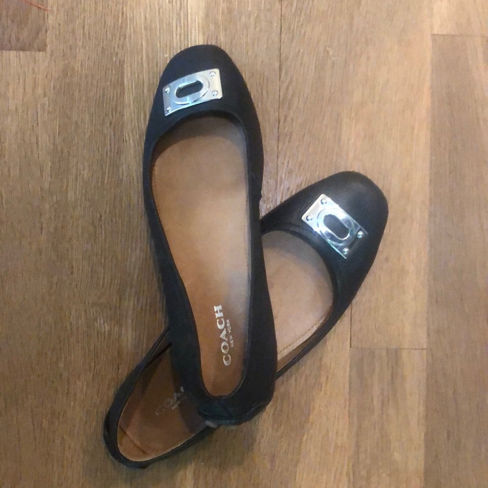 Coach leather flats